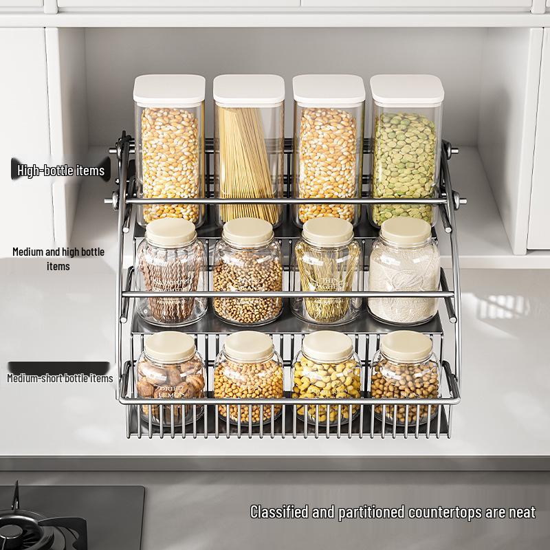 Wysuwana Półka na Przyprawy do Szafki Kuchennej