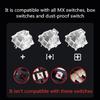 134PCS Customizable OEM Profile Keycaps with Aesthetics in Two Colors for Mechanical Keyboards
