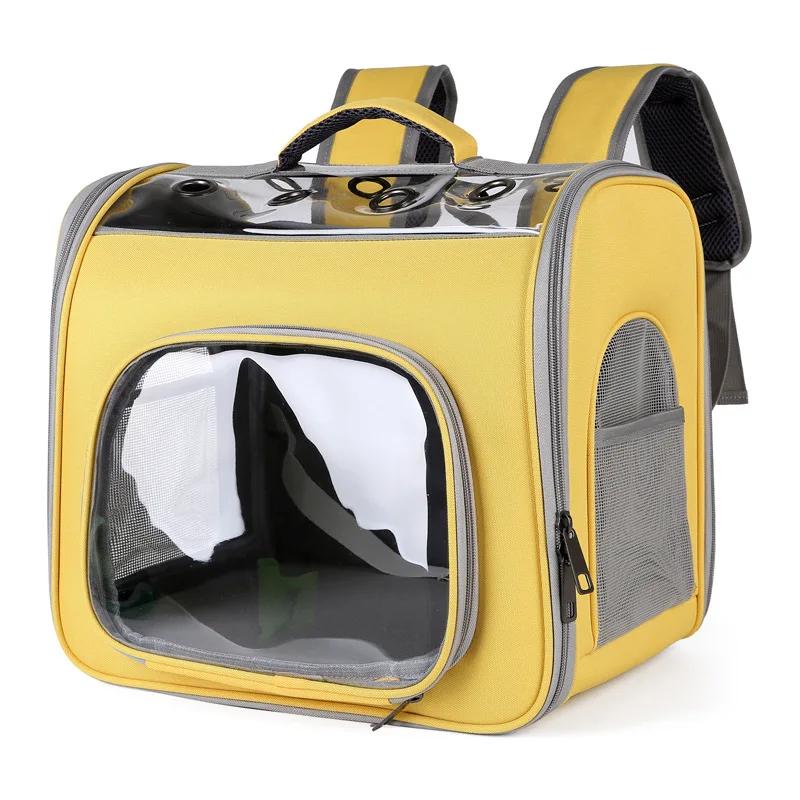 Cat Pet Carrier Backpack Transparent Capsule Large Capacity Pet Backpack Puppy Kitty Bird Breathable Pet Carrier for Travel