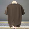 Men's Plus Size Solid Color Crew Neck T-Shirt – Loose Fit Short Sleeve Basic Tee (5XL-13XL)