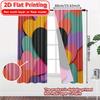 2D Flat Printing  2pcs Heartburst Spectrum Popular Curtain Durable 100% Polyester Fabric Curtains Holiday Ldeal for Study   Living