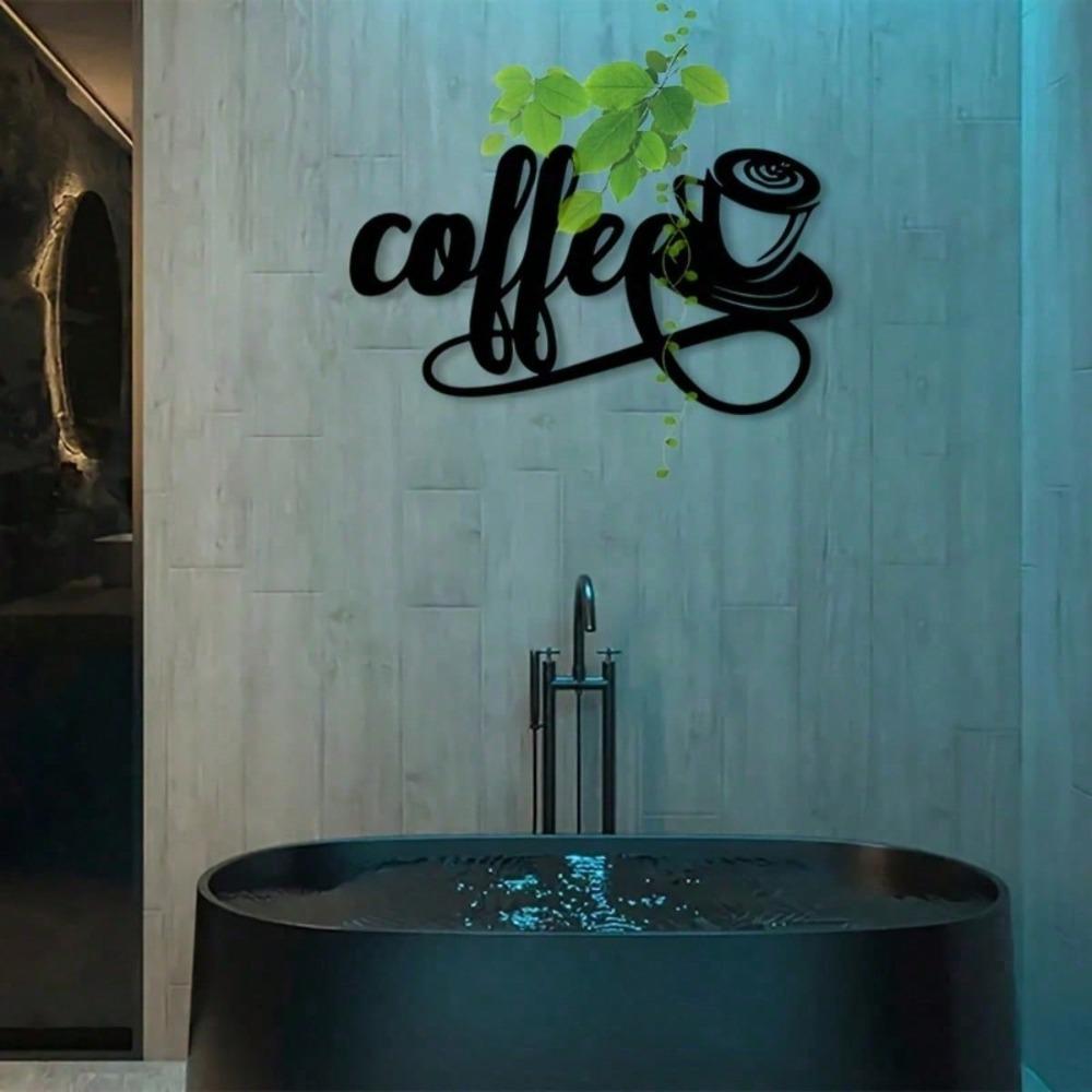 Vintage Metal Wall Art Coffee Sign Rustic Farmhouse Decor Kitchen Studio Holiday Gift