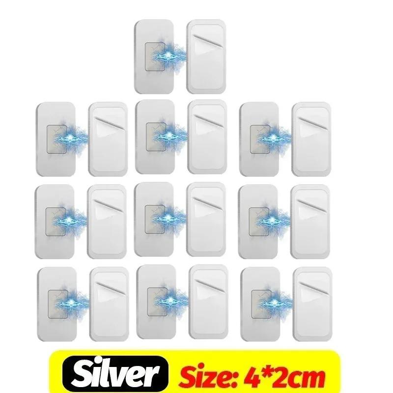 Magnetic Cabinet Catches Strong Magnet Sticker Punch-Free Self-Adhesive Latch Hidden Door Closer for Kitchen Cupboard Cabinet Drawer Furniture
