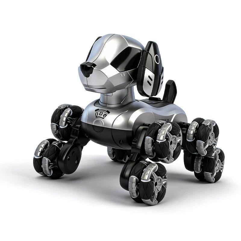 Coche de juguete con control remoto para niños, coche acrobático eléctrico de ocho ruedas con sensor