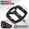BUCKLOS 3 Bearing Bicycle Pedal CNC Aluminum Alloy Mountain Bike Pedals Non-slip Road Bike Pedal Ultralight MTB Pedals