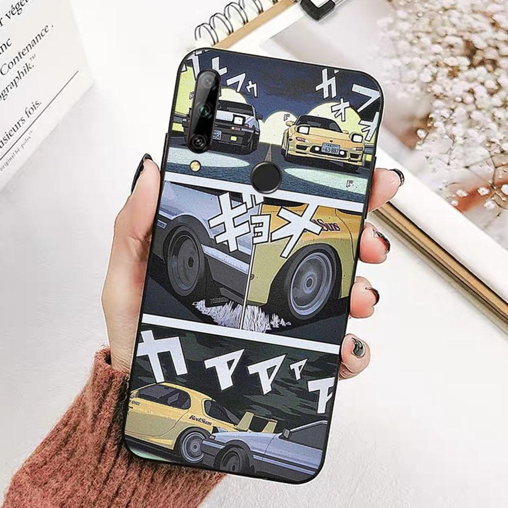 Anime Initial D AE86 Tail Light Phone Case For Redmi 8 9 10 pocoX3 Pro for Samsung Note 10 20 for Huawei Mate 20 30 40 50 Lite