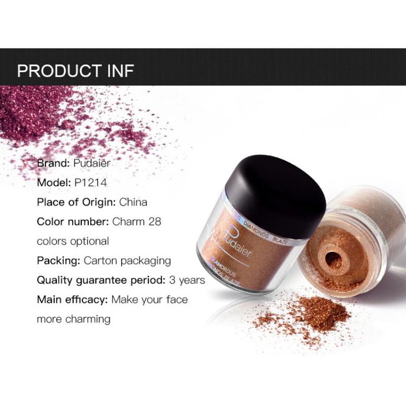 Makeup Diamond Bright Powder Eye Shadow Powder Pearl Light Matte Thin Flavored Eye Shadow Glitter Sequins