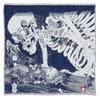 Yamamoto Jin Shoten BLUE Gauze Pile Towel Gashadokuro Made In Japan Japanese Pattern Inbound Souvenir Ukiyo-e - (Skull Monster) [3861] - - -
