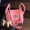 Popular Niche Simple Lychee Pattern Handbag Bag, Foreign Style Multi-color Casual Versatile Commuter Shoulder Messenger Bag
