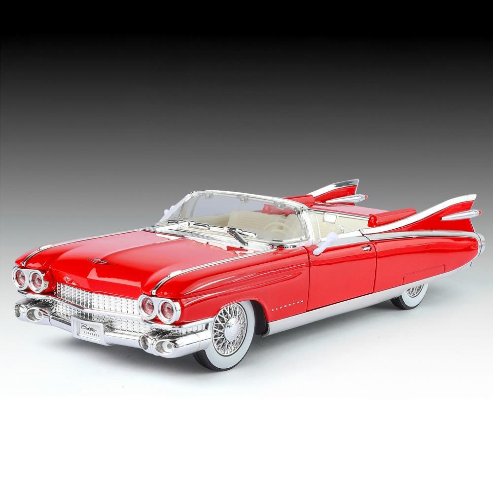 1:24 Cadillac Eldorado Biarritz 1959 Series 62 Luxury Car Alloy Diecast Model Car Sound & Light Pull Back Collection Hobby Gifts