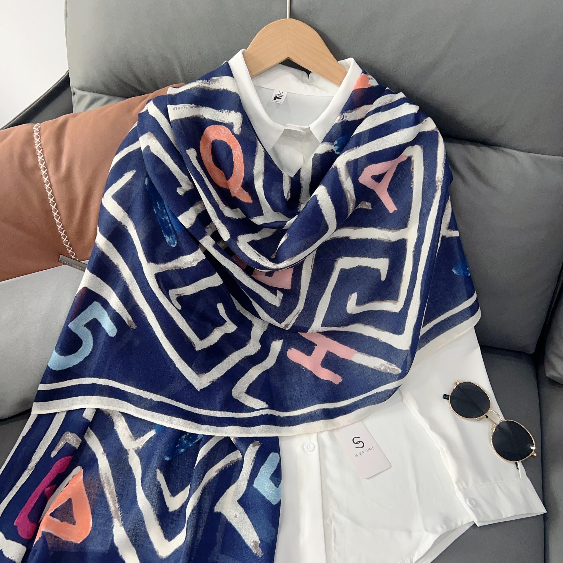 

New cotton and linen scarf women s fashion long neck protection scarf decoration versatile air-conditioned room warm shawl 180*85cm