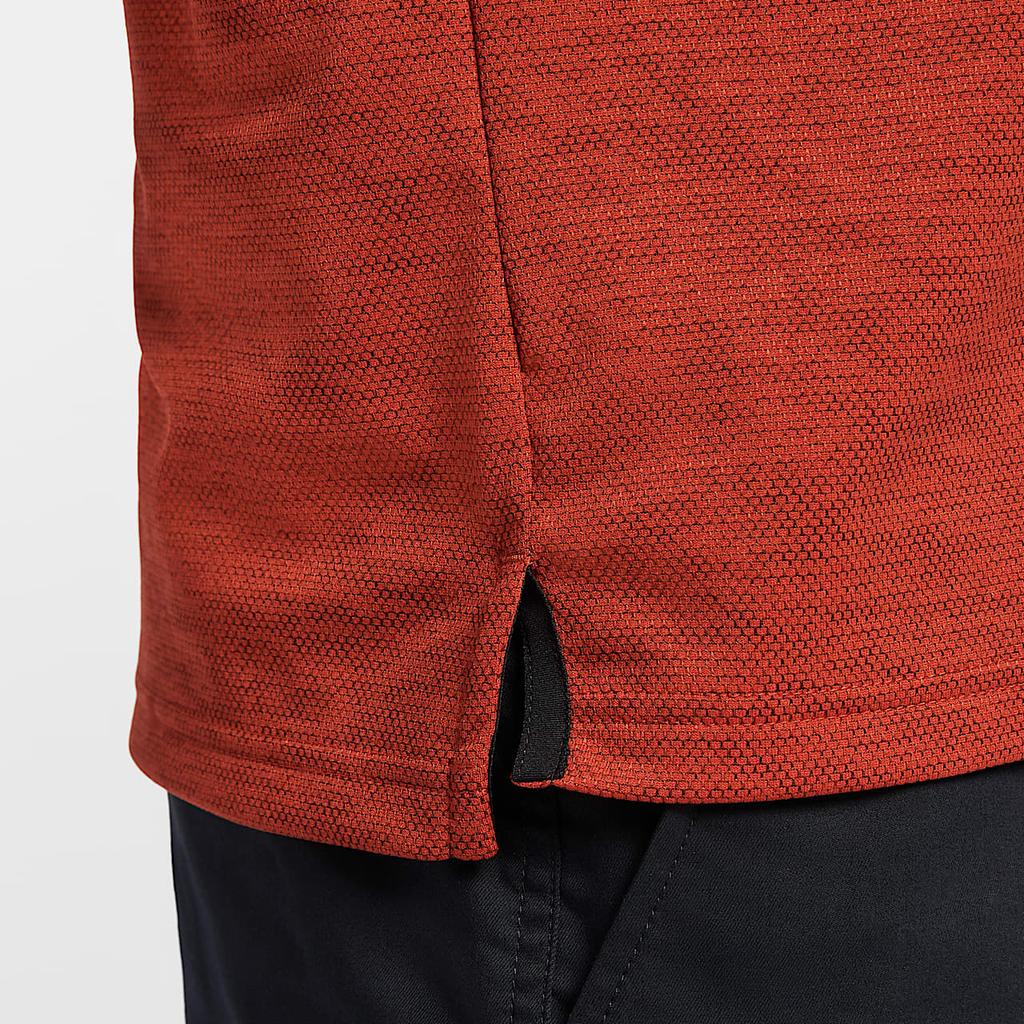 Nike Tour Dri-Fit Lightweight Comfortable Quick-Dry Golf Polo Shirt Men Tops Crimson Dark-Team-Red Light-Ivory FZ7476-671