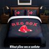 Boston Red Sox Design Bed Bedding Set 1 Duvet Cover + 2 Pillowcases Soft Breathable Household Bed Linens