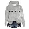Women's Hooded Long Sleeve Printed Flannel Top Hooded Sweatshirt