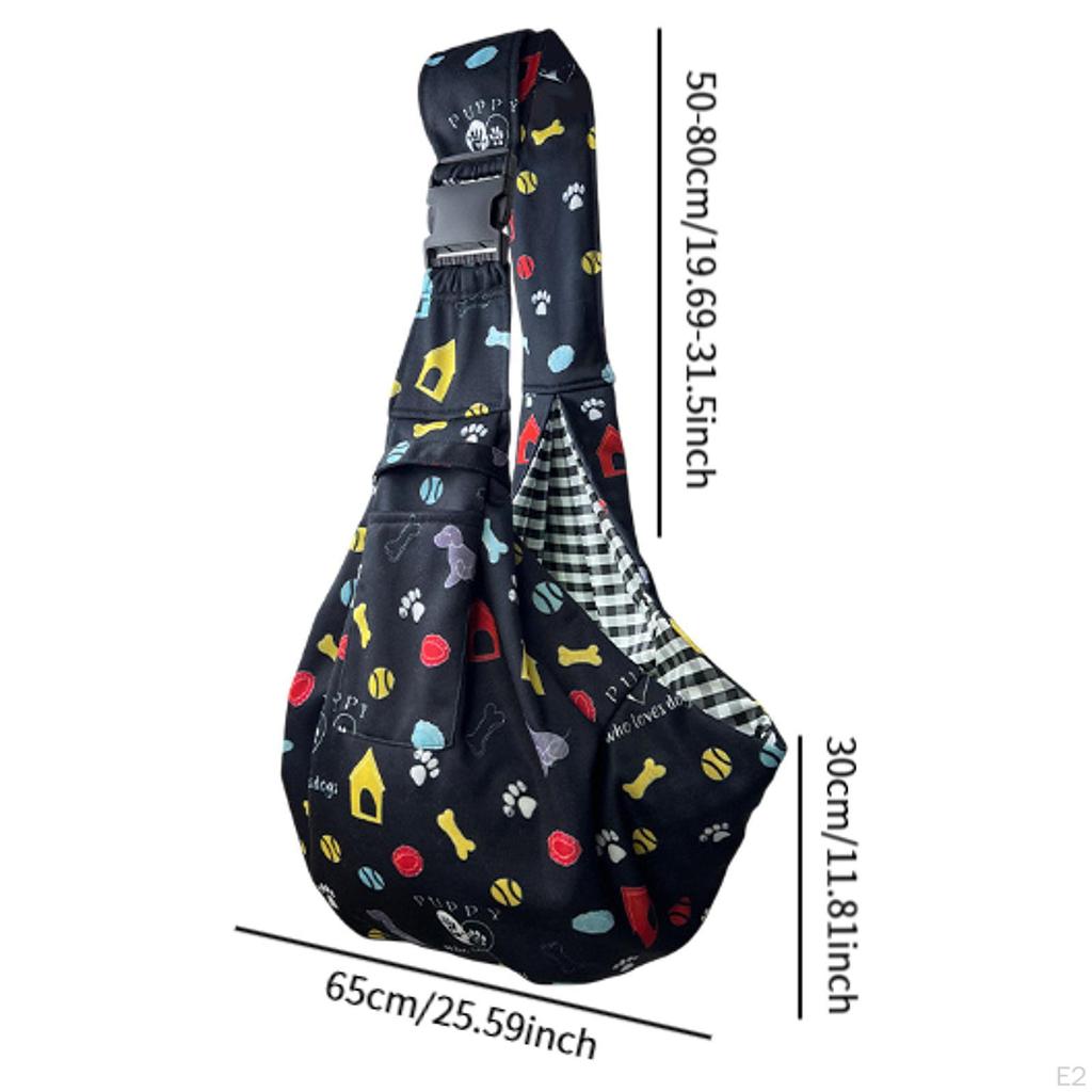 Cat Dog Carrier Protable Small Travel for Outdoor Walking Hiking black