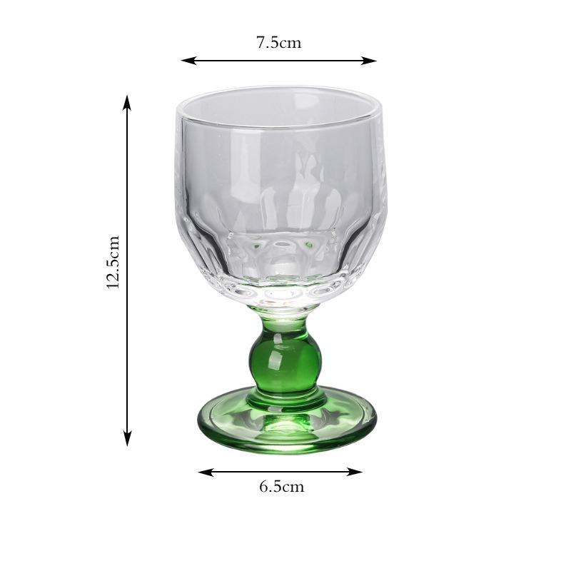 1PC Glass Cup Drinkware Medieval Goblet Premium Sense Retro Sparkling Fruit Wine Drinking Set Household Goods