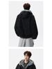 Men's Autumn/Winter American Style Eagle Fur Collar Cotton Jacket, Deconstructed Hooded Coat