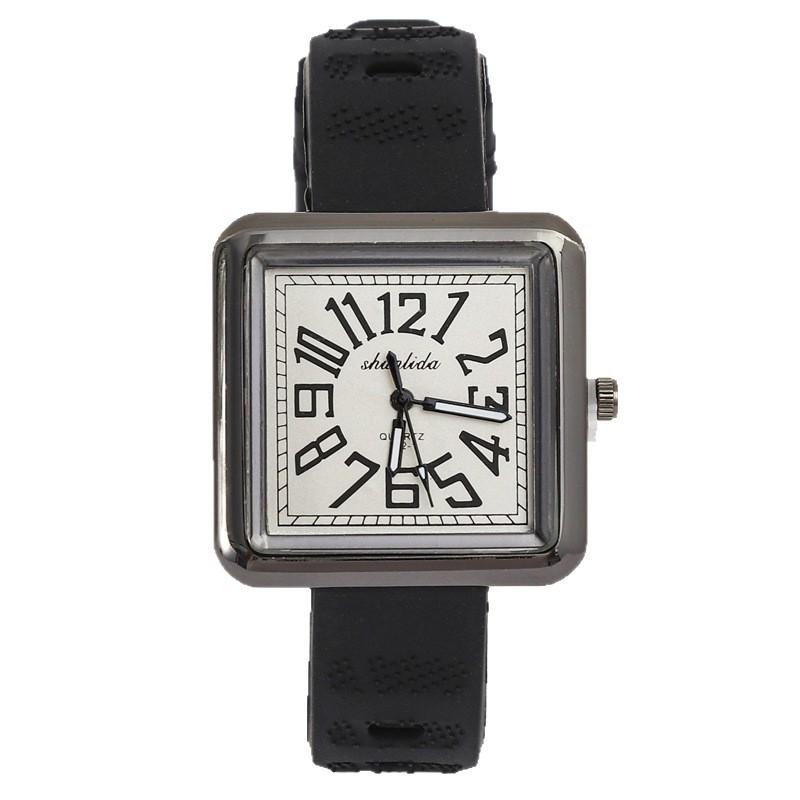 Digital Ladies Watch Square Fashion Silicone Strap Student Quartz Watch Women'S Simple Casual Watch