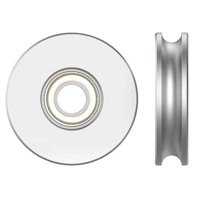 Aluminum Alloy U-Shaped O-Belt Pulley Wheel with Bearing