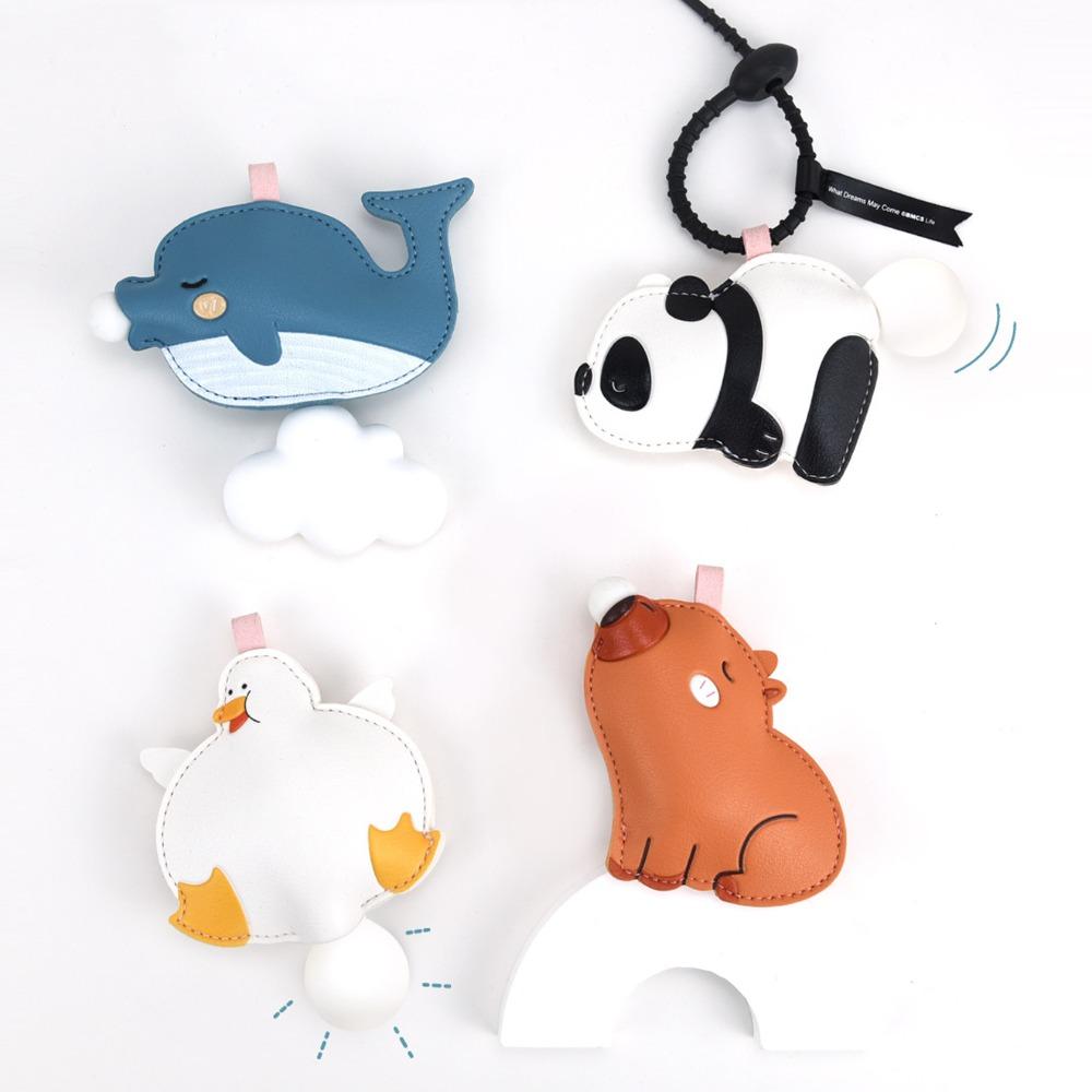

Capybara Squeeze Toys Keychain Whale Cartoon Animal Pendant Blowing Bubble Keychain Women s Gift