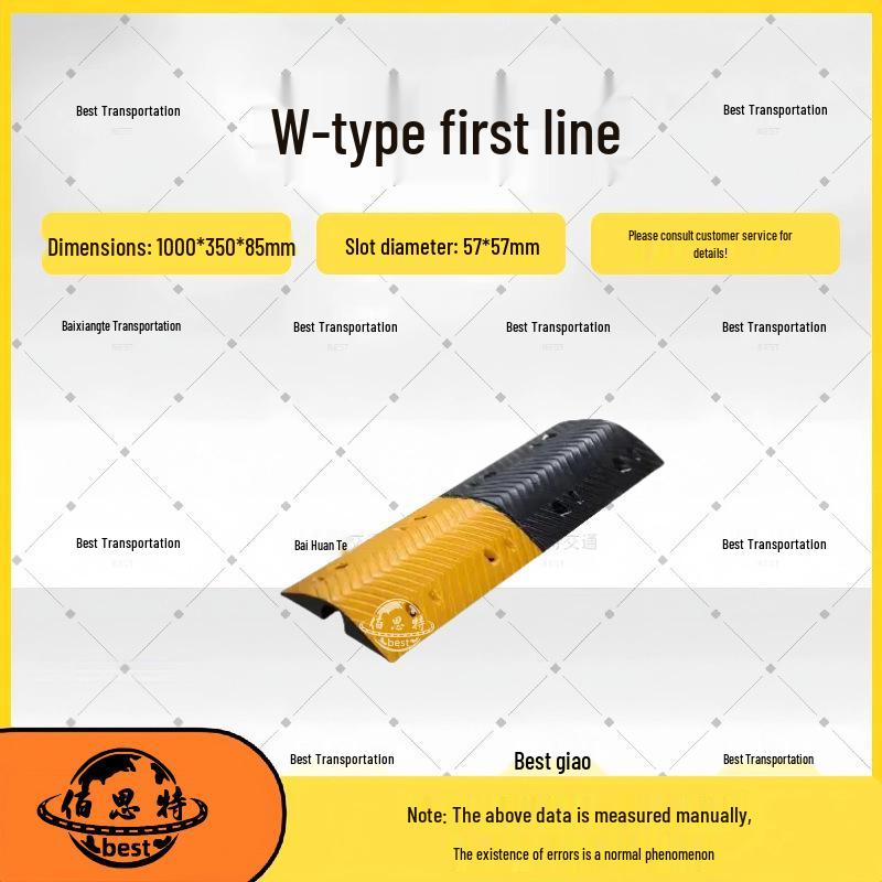 Durable Road Crossing Cable Protector: Anti-Crush Rubber Trunking Cover for Floor Protection