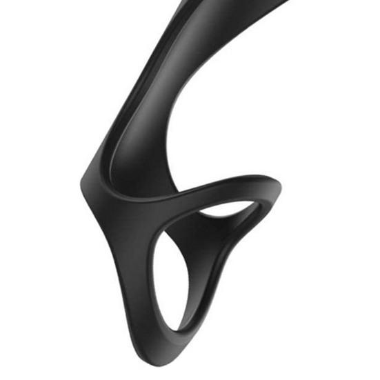 Penis Corrector Skin-friendly Safe Silicone Delay Ejaculation Lock Double Ring for Male