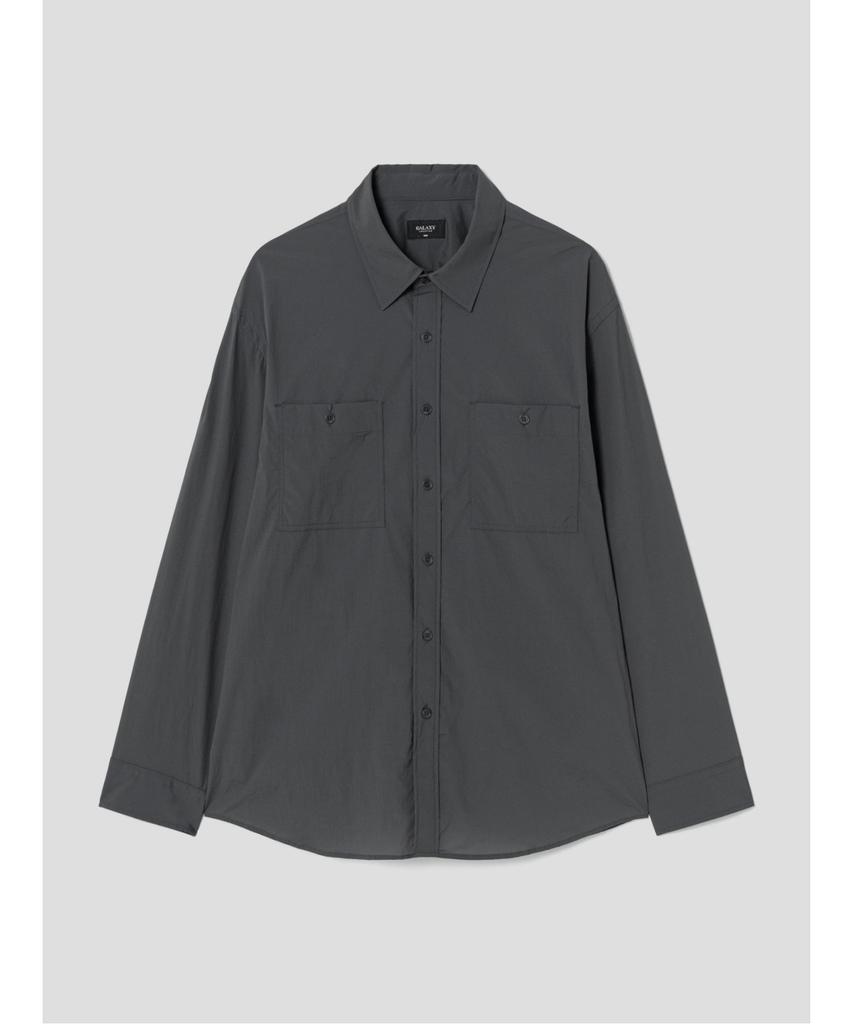 GLXY (GALAXY LIFESTYLE) Glxy [Galaxy Lifestyle][Sammu Clothing] Nylon Stretch Overshirt Ash