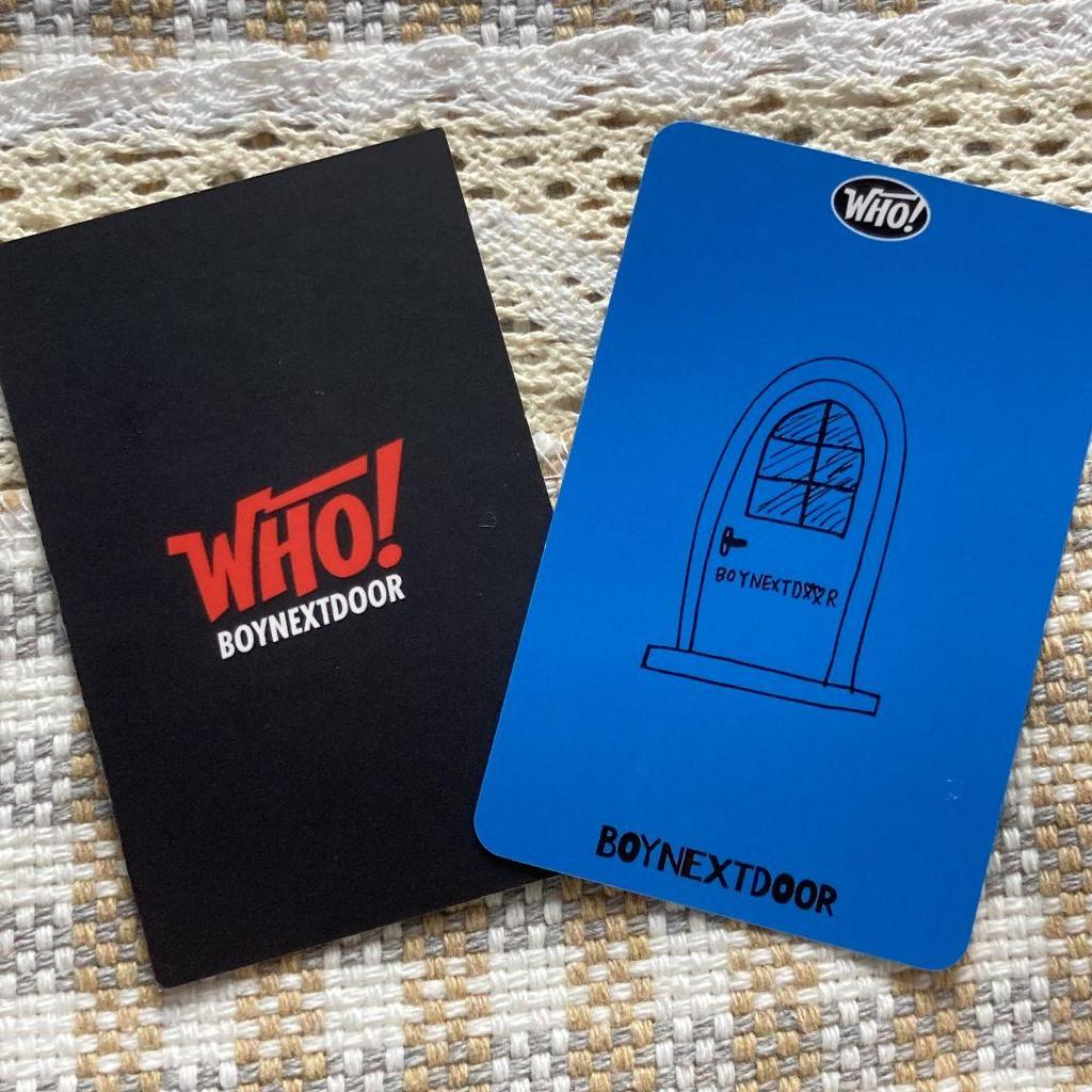 [USED] BOYNEXTDOOR Bonekdo WHO! Taesan Limited Sanok Trading Cards (2 pieces)