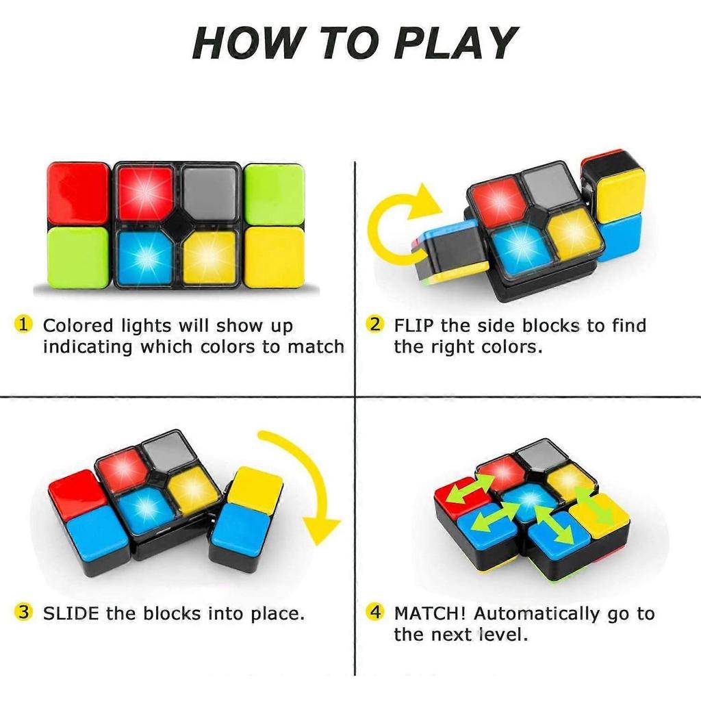 משחק קובייה הונגרית מוזיקלי, משחק פאזל אלקטרוני חדשני, משחק נסיעות, צעצועים לילדים, ילדים