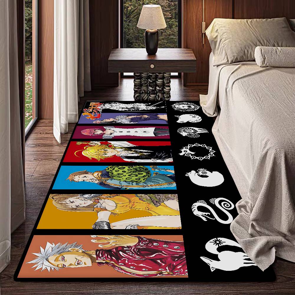 THE Seven Deadly Sins Anime Floor Mat INS Style Soft Bedroom Floor House Laundry Room Mat Anti-skid Bedside Area Rugs