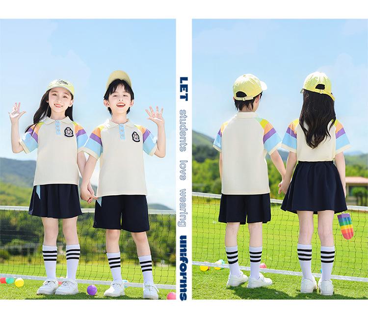 Summer Style Two-Piece Set: Kindergarten & Primary School Uniforms