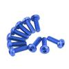 M5 Motorcycle S Nuts Gaskets Set Aluminum Alloy Rubber Replacement for
