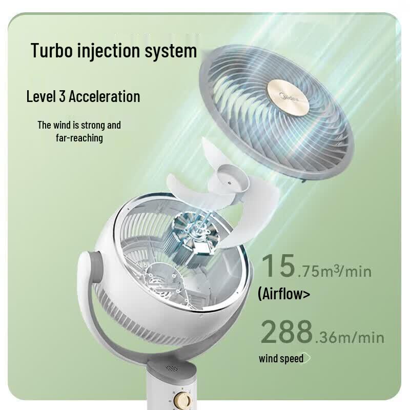Midea FGA24TL Quiet Purifying Air Circulator Fan CN Plug (adapter Included)