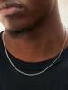 3mm Men's Cuban Chain Necklace Simple Stainless Steel Necklace Fashion Titanium Steel Jewelry Trend Accessories Gift