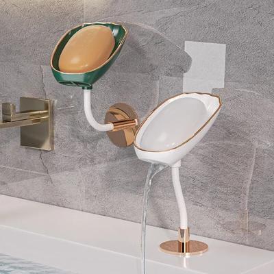 Soap Box Wall Mounted Non-perforated Mounting Wall Soap Shelf Tray Soap Holder Storage Box Bathroom Supplies