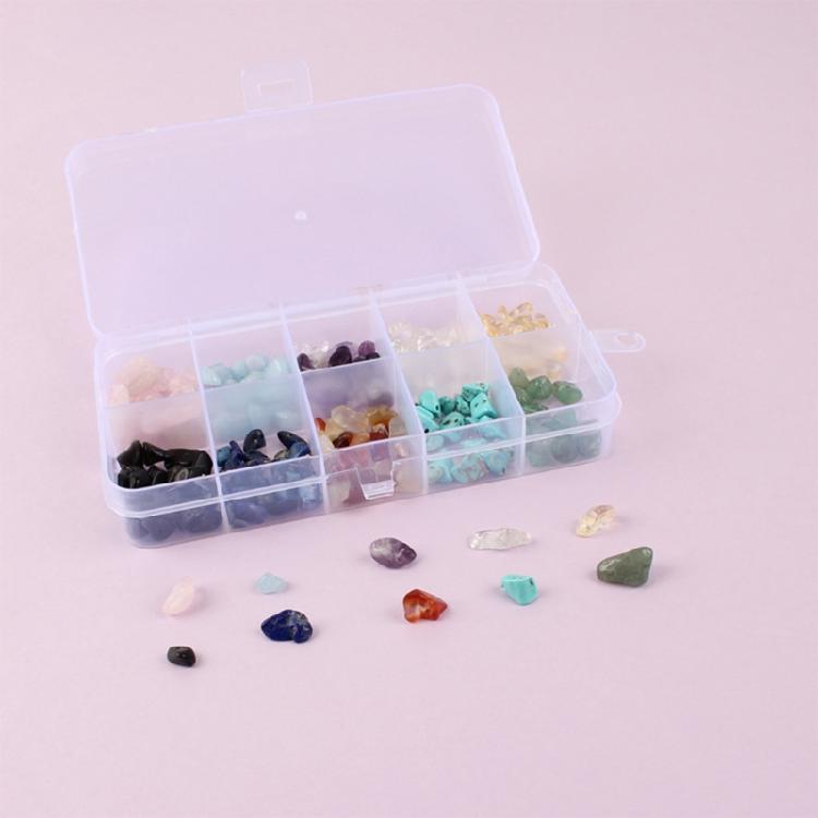 Irregular Natural Stone DIY Craft Accessories Combination Gemstone Beads 10 Grids  Bracelet Earring Making