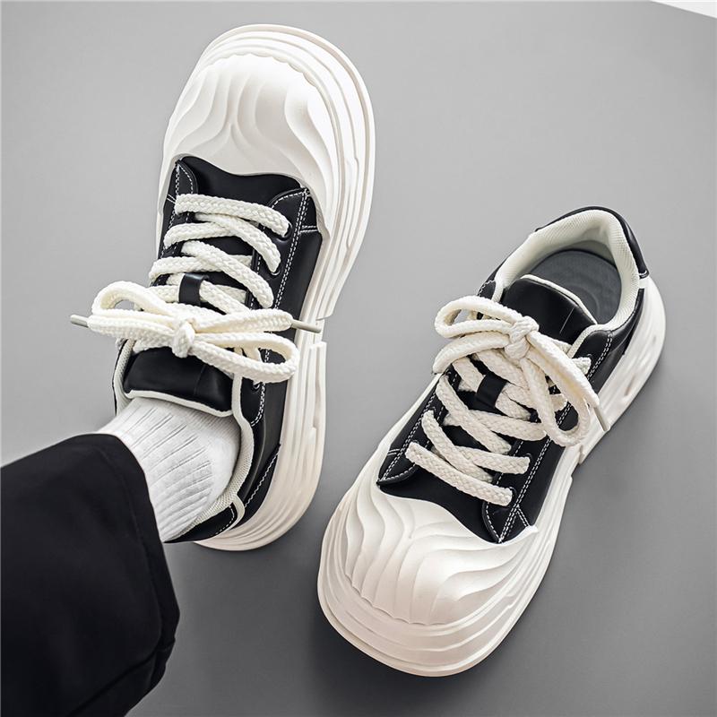 Trendige Schuhe Großer Kopf Schuhe Design Dicke Sohlenplatte Schuhe Hässlich Süß Brot Schuhe Herren Freizeitschuhe