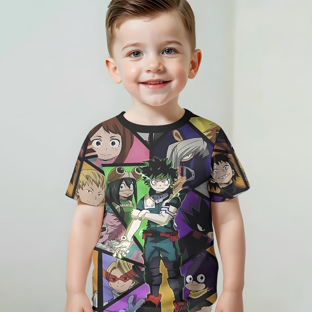 My Hero Academia 3D-Druck Babykleidung Kleidung für Kinder Junge Mädchen Kind T-Shirt Top Shirts