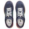 Polo Ralph Lauren Heritage Suede Round Toe Lace-Up Low-Top Sneakers Men Sneakers Blue 809954903002