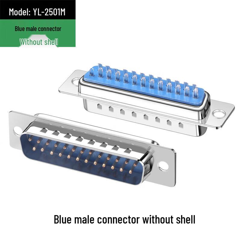 Gold-Plated DB25 Male Parallel Port Solder Connector