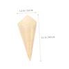 COLLBATH 100pcs Disposable Wooden Cones for Ice Cream, Dessert, Candy, Finger Food, Party Meal Serving