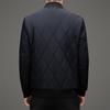 Mulberry Silk Cotton Coat Autumn and Winter New Men's Stand Collar Lightweight Casual Cotton Coat Young and Middle-aged Men's Cotton Coat