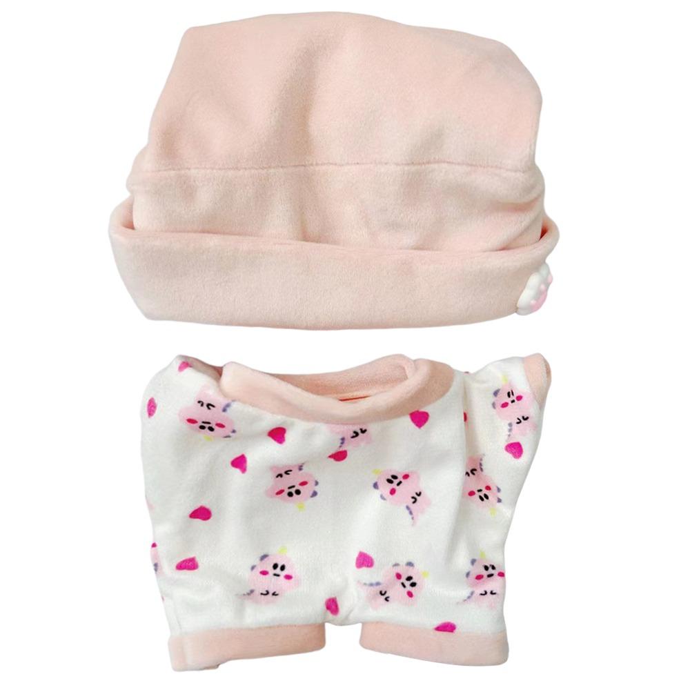 Košeľa Šortky Nášivka Oblečenie pre bábiky Doplnky pre bábiky 20cm Bábika Pyžamový oblek Po Rekvizity Kreslené zviera Hviezda Mini Blúzka Nohavice Set