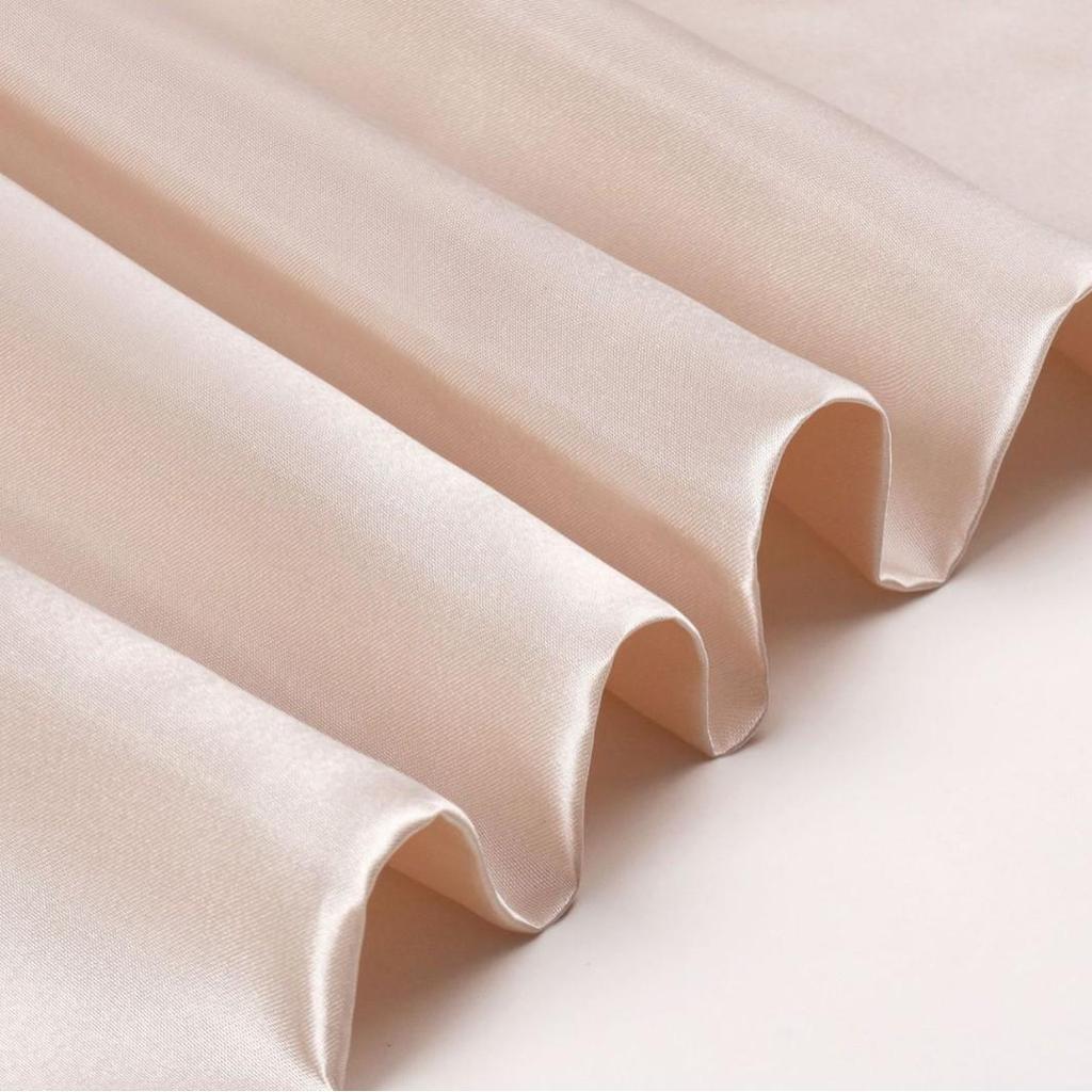 Solid Color Ice Silk Satin Zipper Pillowcase