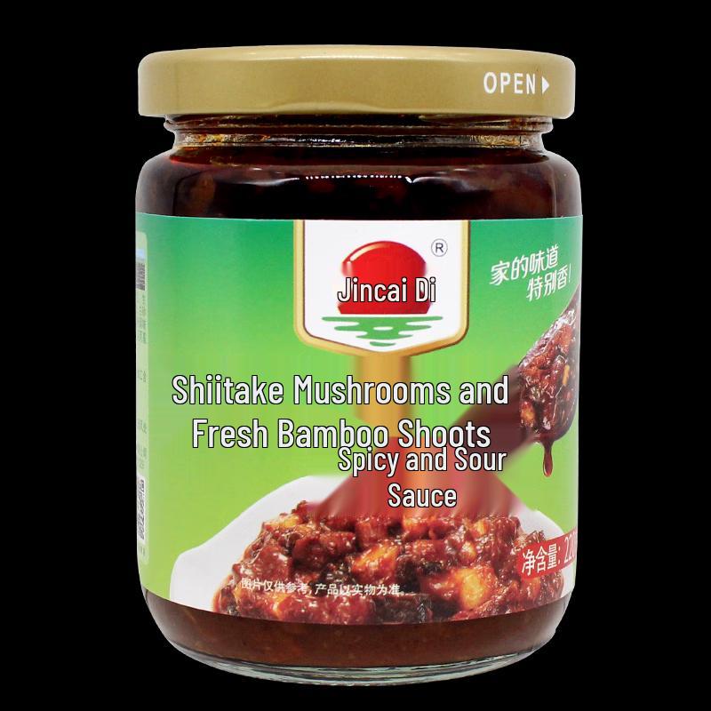 Jin Caidi Mushroom & Bamboo Vegetarian Spicy Sauce