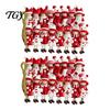 Classroom Holiday Decorations Red And White Doll Hanging Pendants for Christmas Tree, Decorative Wooden Girls Ornament, Seasonal Tree Ornaments