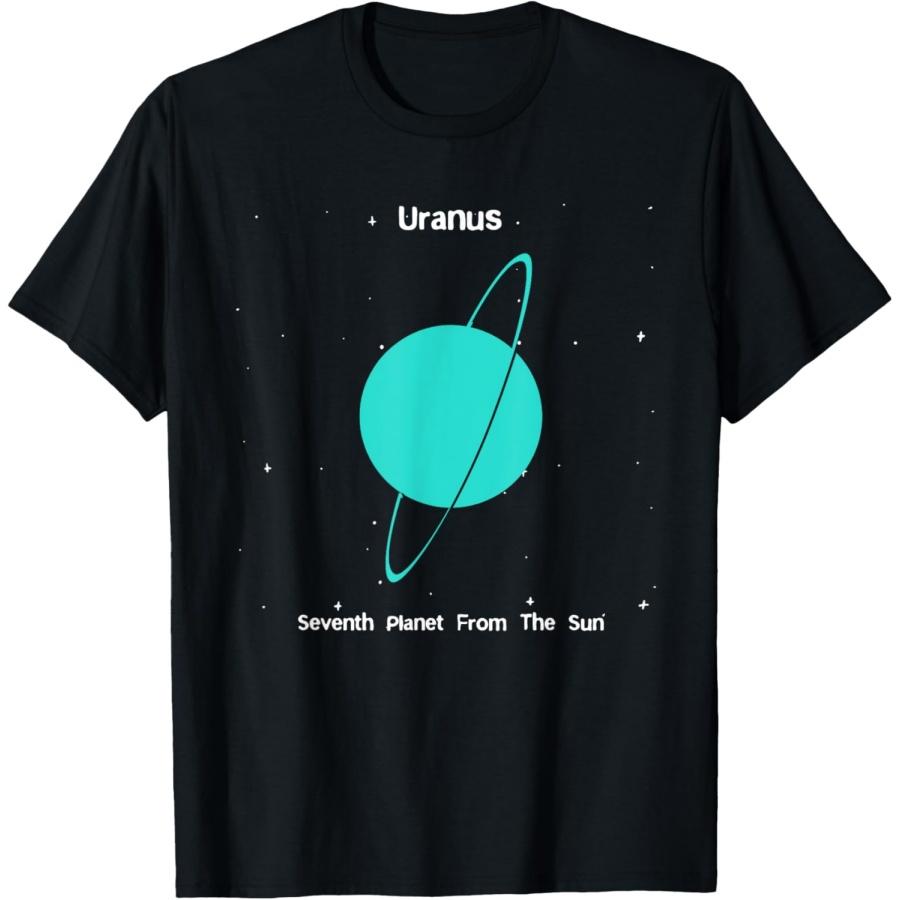Uranus Seventh Planet From The Sun Space And Science Tee T-Shirt S