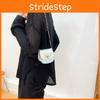Stylish Small Korean Saddle Bag 2024 Fashion Pu Leather Candy Color Chain Bag