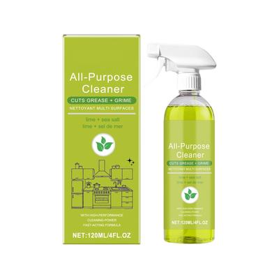Efficient Decontamination Multi-surface Cleaner Kitchen Sanitary Tile Metal Universal Quick-drying Low Residue, To Oil Stains Cleaning Fluid120ml