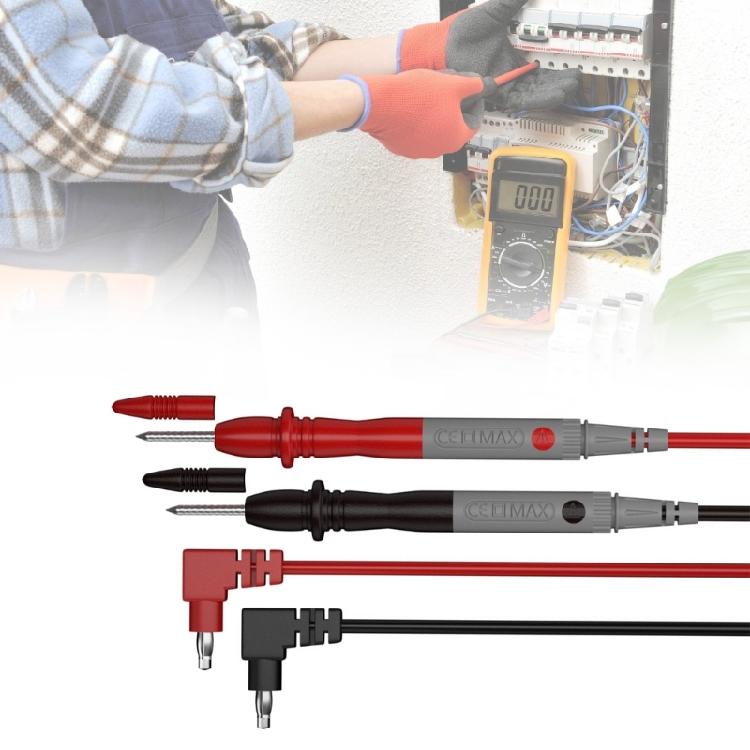 Heat Resistant Multimeter Test Leads  with PVC Insulation Multimeter Probes Leads  with Tip Pair for Stable Measurements
